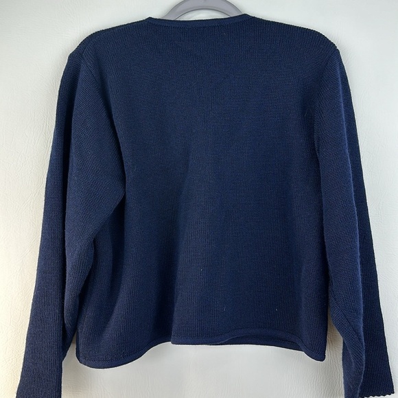 Vintage Vitabella Norway Embroidered Wool  Cropped Cardigan - Picture 6 of 9
